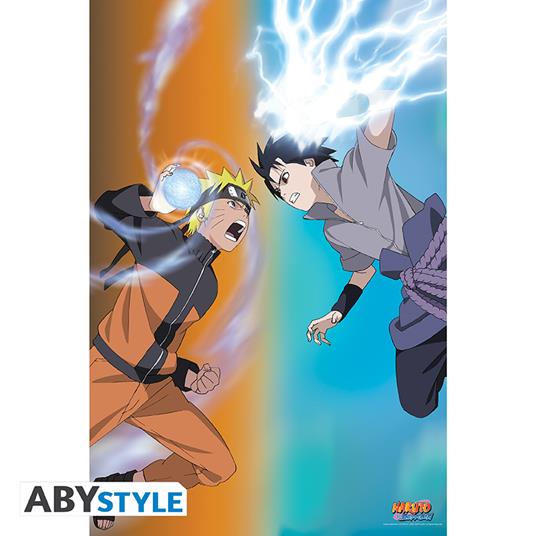 Naruto Shippuden: ABYstyle - Naruto Vs Sasuke (Poster 91,5X61 Cm)