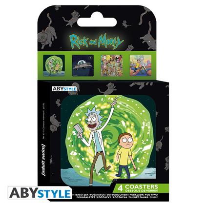 Rick And Morty. Set 4 Coasters "Generic"