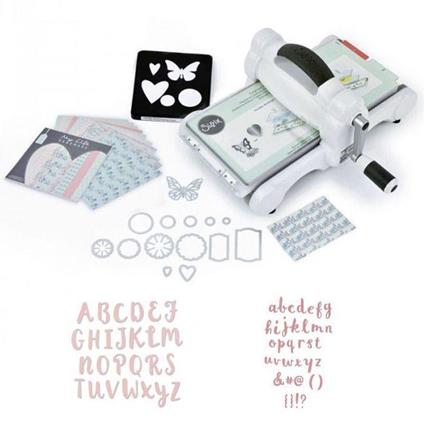 Macchina Sizzix Big Shot (kit principianti) - Edizione alfabete