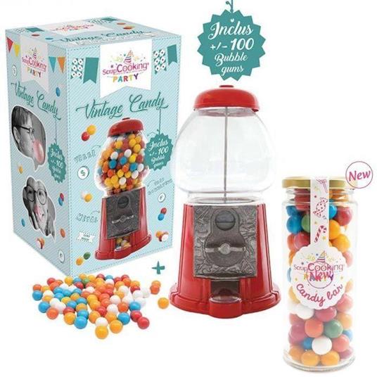 Distributore di caramelle vintage + gomme a bolle 300 g - ScrapCooking  Party - Idee regalo