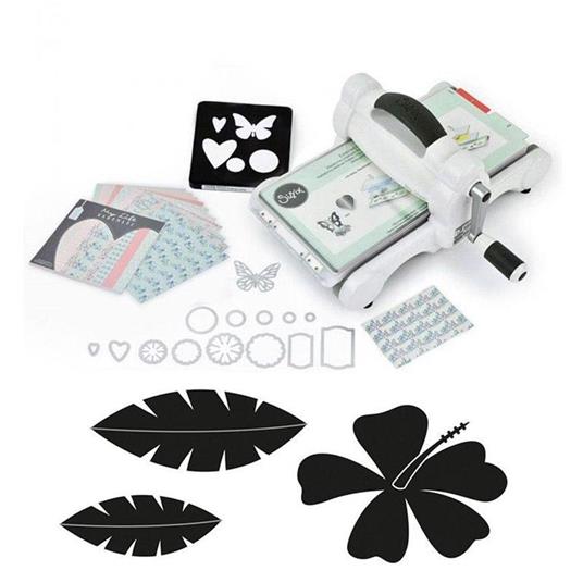 Macchina Sizzix Big Shot + Fustelle di taglio Foglie No stress