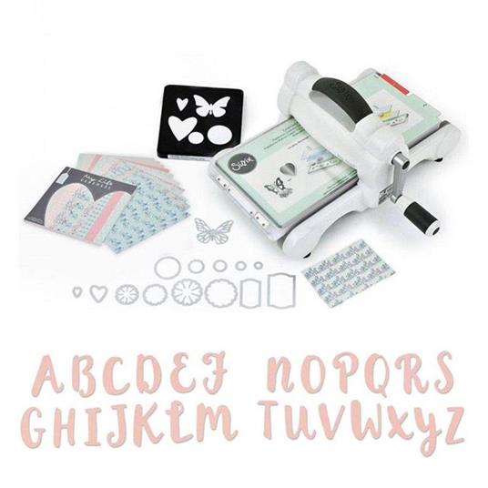 Macchina Sizzix Big Shot + Fustelle Sizzix Alfabete capitale