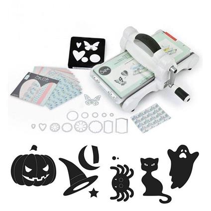 Macchina Sizzix Big Shot + 7 stampi di taglio e goffratura Halloween