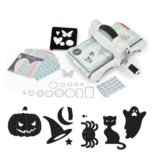 Macchina Sizzix Big Shot + 7 stampi di taglio e goffratura Halloween