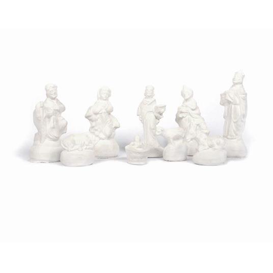 9 stampi in lattice Santons - Presepe di Natale + Gesso 1 kg - 2