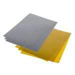 14 fogli metallici di plastica pazza - oro-argento