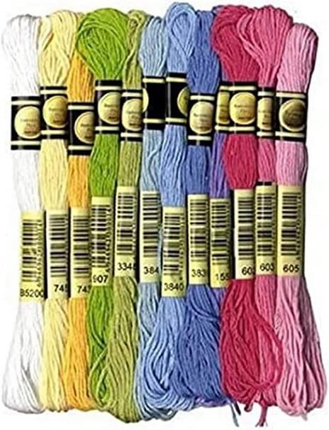 24 fili di cotone multicolore x 8 m - Primavera