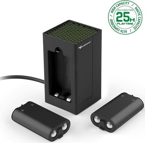 Subsonic - Kit Di Ricarica Dual Power Pack - 2 Batterie, Caricatore e Cavo per Controller Serie Xbox X/S - - 2