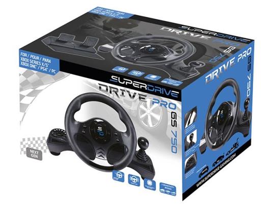 Superdrive - Volante Gs750 con Pedali, Paddles, Shifter E Vibrazione per  Xbox Serie X/S, PS4, Xbox One, PC (Programmabile Per Tutti I Giochi -  SUBSONIC - Informatica | IBS