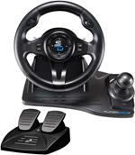 Superdrive - Gs550 Racing Wheel con Pedali, Paddles, Shifter E Vibrazione per Xbox Serie X/S, PS4, Xbox One, PC (Programmabile Per Tutti I Giochi