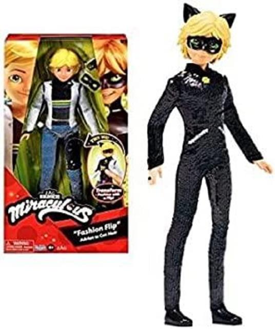 Bandai miraculous bambola con paillette adrien bambola articolata da 26 cm