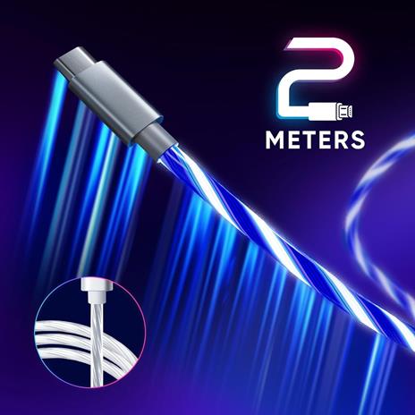 Cavo Ricarica Led Usb-c 2 Metres -  - PS4 - 4