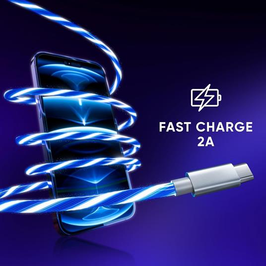 Cavo Ricarica Led Usb-c 2 Metres -  - PS4 - 5