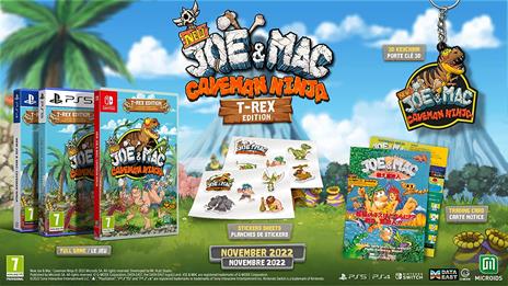New Joe & Mac Caveman Ninja T-Rex Edition - PS5 - 2