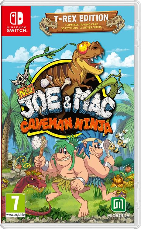 New Joe & Mac Caveman Ninja T-Rex Edition - SWITCH