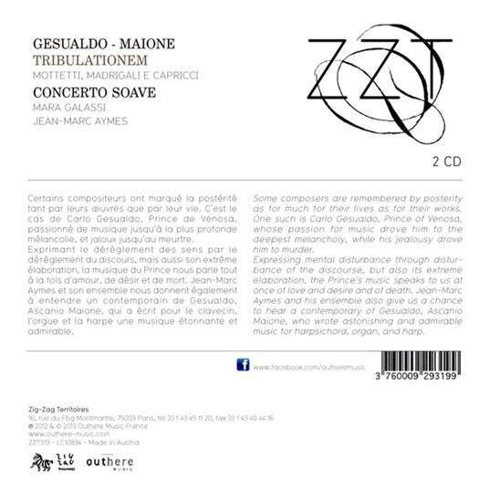 Mottetti, madrigali e capricci - CD Audio di Carlo Gesualdo,Ascanio Maione - 2