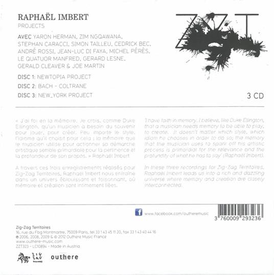 Projects - CD Audio di Raphael Imbert - 2