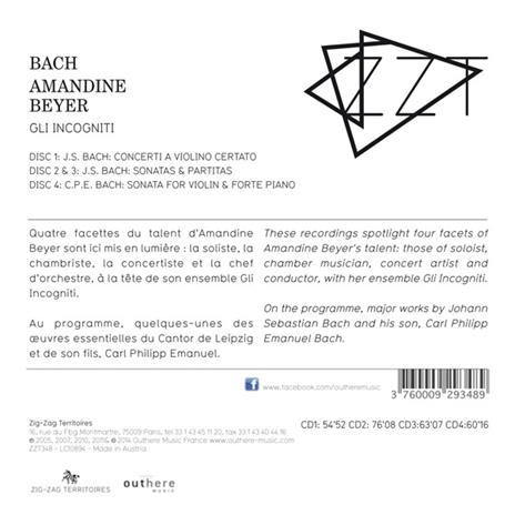 Gli Incogniti - CD Audio di Johann Sebastian Bach - 2