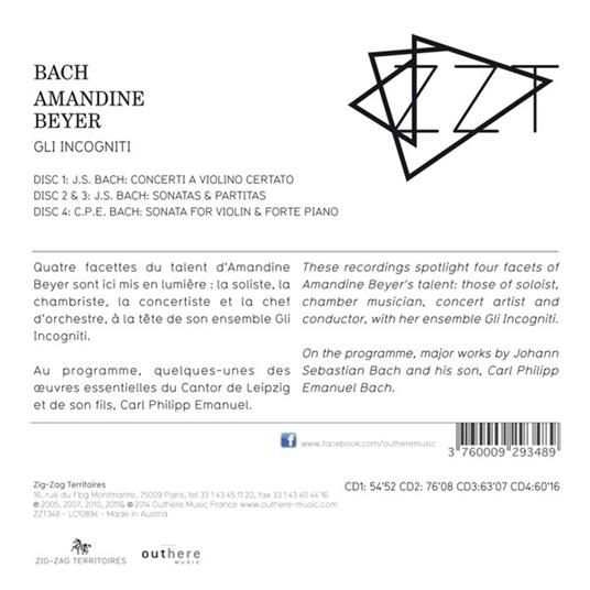 Gli Incogniti - CD Audio di Johann Sebastian Bach - 2