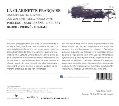 Il clarinetto francese - CD Audio di Claude Debussy,Francis Poulenc,Camille Saint-Saëns,Darius Milhaud,Gabriel Pierné - 2