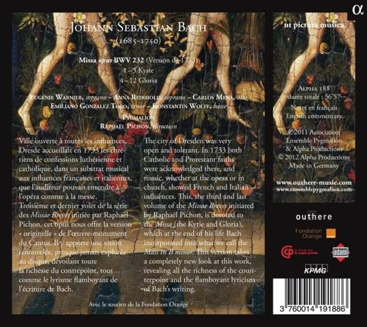 Missa 1733. Versione in forma breve - CD Audio di Johann Sebastian Bach - 2