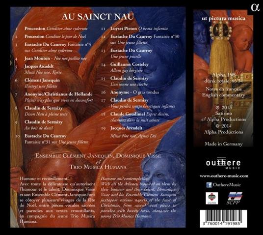 Au Sainct Nau - CD Audio di Ensemble Janequin - 2