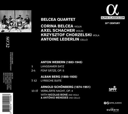 Musica da camera - CD Audio di Alban Berg,Arnold Schönberg,Anton Webern - 2