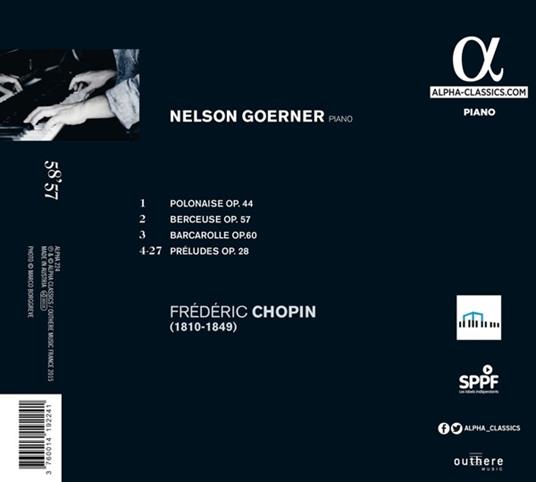 24 Preludi - Barcarolle - Polacca - Berceuse - CD Audio di Frederic Chopin,Nelson Goerner - 2