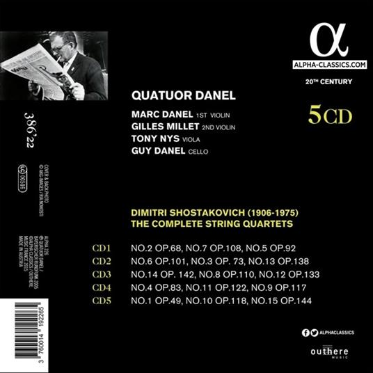 Quartetti per archi (Integrale) - CD Audio di Dmitri Shostakovich - 2