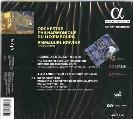 Till Eulenspiegels / Die Seejung - CD Audio di Richard Strauss,Alexander Von Zemlinsky - 2