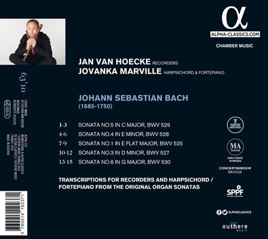 Sonate BWV525, 527-530 - CD Audio di Johann Sebastian Bach - 2