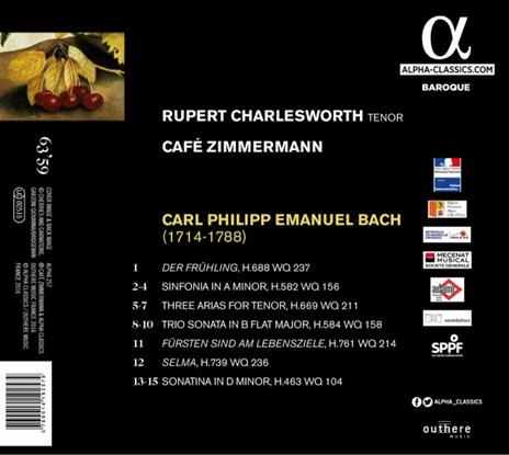 Der Frühling - CD Audio di Carl Philipp Emanuel Bach - 2