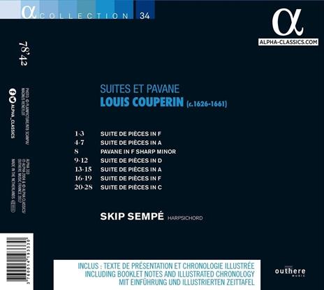 Suites & Pavane - CD Audio di Louis Couperin - 2