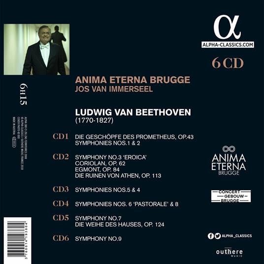 Sinfonie complete & Ouvertures - CD Audio di Ludwig van Beethoven,Jos Van Immerseel,Anima Eterna Brugge - 2