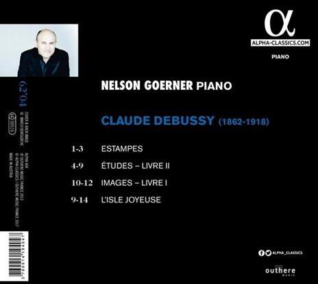 L'isle joyeuse - Images libro I - Etudes libro II - Estampes - CD Audio di Claude Debussy,Nelson Goerner - 2