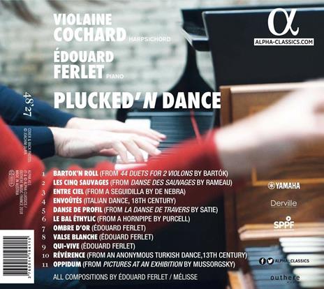 Plucked'n Dance - CD Audio di Violaine Cochard,Edouard Ferlet - 2