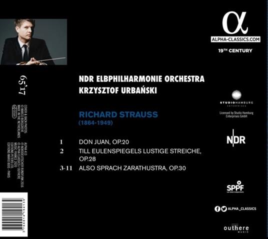 Also Sprach Zarathustra - Don Juan - Till Eulenspiegel - CD Audio di Richard Strauss,Krzysztof Urbanski,NDR Elbphilharmonie Orchester - 3