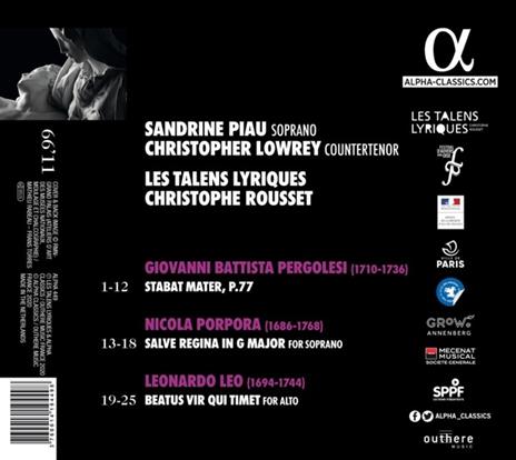 Stabat Mater - CD Audio di Giovanni Battista Pergolesi,Christophe Rousset,Les Talens Lyriques,Sandrine Piau - 2