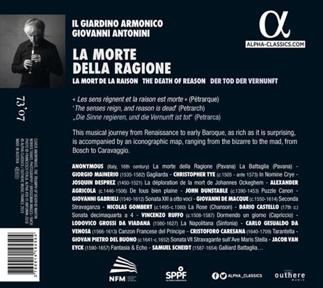 La morte della ragione - CD Audio di Giardino Armonico - 2