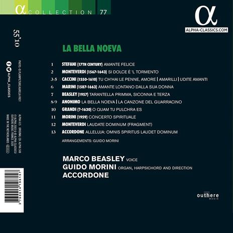 La bella noeva - CD Audio di Marco Beasley,Guido Morini,Accordone - 2