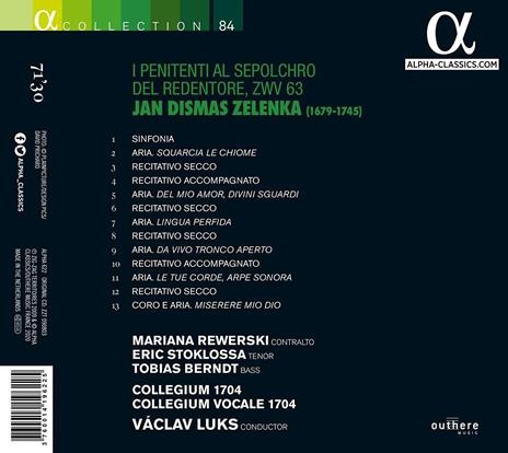 I penitenti al sepolchro del Redentore ZWV63 - CD Audio di Jan Dismas Zelenka,Collegium 1704,Collegium Vocale 1704,Vaclav Luks - 2