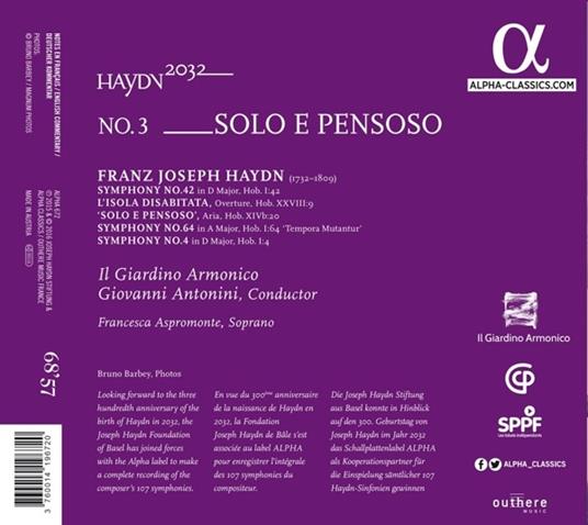 Solo e pensoso - CD Audio di Franz Joseph Haydn - 2