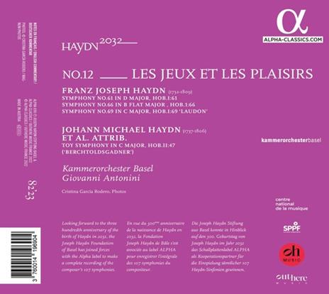 Haydn 2032 vol.12: Les Jeux et les Plaisir - CD Audio di Franz Joseph Haydn,Kammerorchester Basel - 2