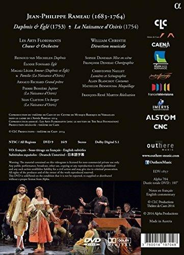 Rameau, Maître à Danser. Daphnis & Eglé, La Naissance d'Osiris (DVD) - DVD di Jean-Philippe Rameau,William Christie,Les Arts Florissants - 2