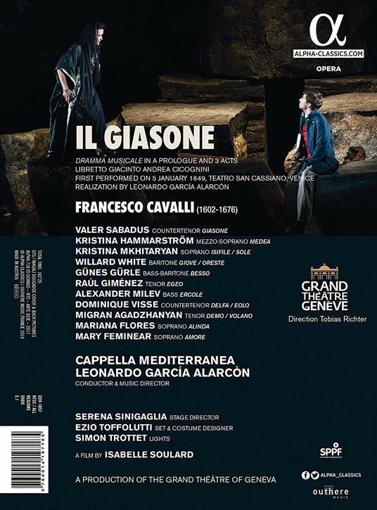 Il Giasone (DVD) - DVD di Francesco Cavalli,Cappella Mediterranea - 2