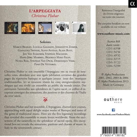 The Complete Alpha Recordings - CD Audio di Christina Pluhar,L' Arpeggiata - 2