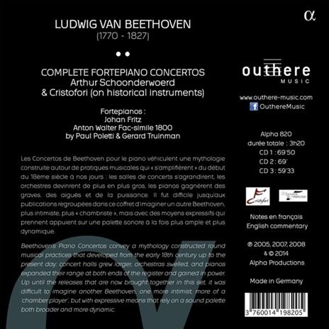 Concerti per fortepiano completi - CD Audio di Ludwig van Beethoven,Arthur Schoonderwoerd - 2