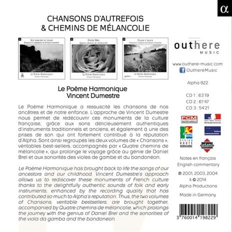 Chansons d'autrefois & chemins de mélancolie - CD Audio di Le Poeme Harmonique - 2
