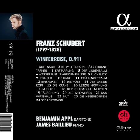Winterreise - CD Audio di Franz Schubert,Benjamin Appl - 2