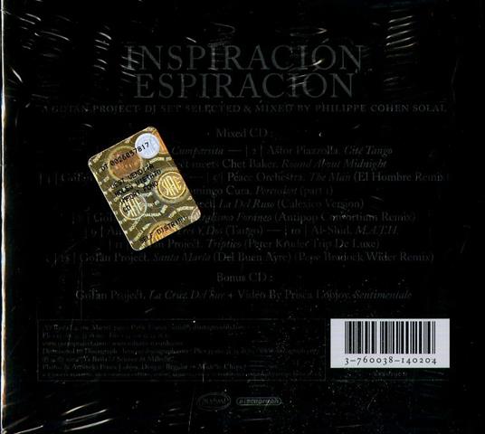 Inspiracion Espiracion: A Gotan Project DJ Set (+ cdrom) - CD Audio + DVD di Gotan Project - 2